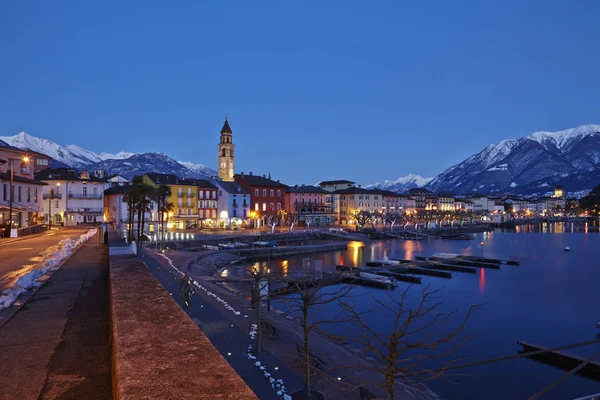 Baai Van Ascona Zwitserland — Stockfoto