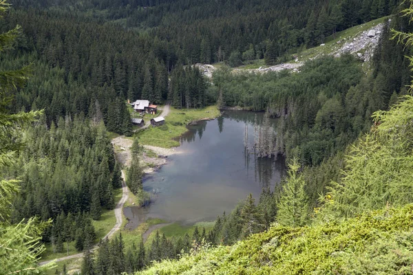 Vista Panorámica Del Majestuoso Paisaje Los Alpes — Foto de Stock