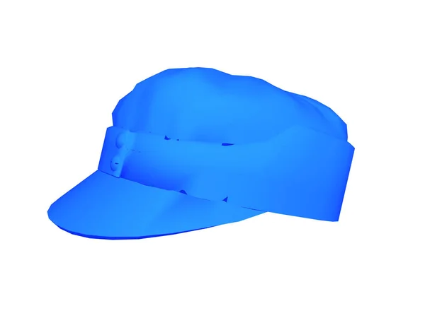 Blauwe Honkbal Cap Geïsoleerd Witte Achtergrond — Stockfoto