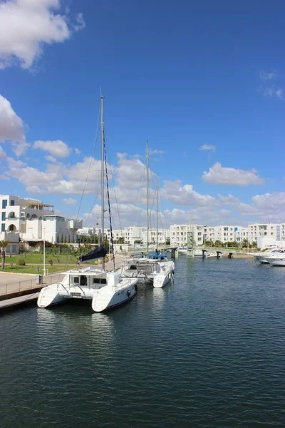 Uitzicht Jachten Haven — Stockfoto