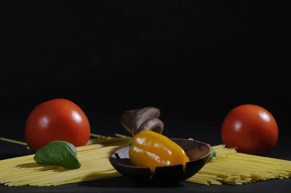 Contexto Massas Conceito Comida — Fotografia de Stock