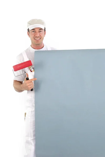 Decorator Board Left Blank Your Message — Stock Photo, Image