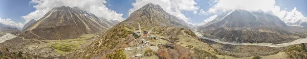 Malerisches Panorama Eines Tiefen Tals Nepal Auf Dem Kanchenjunga Trek — Stockfoto