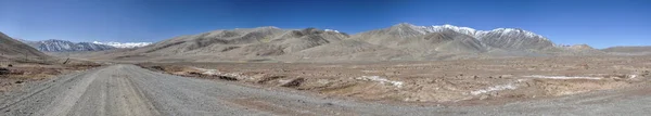 Panorama Panoramique Route Menant Travers Paysage Aride Tadjikistan — Photo