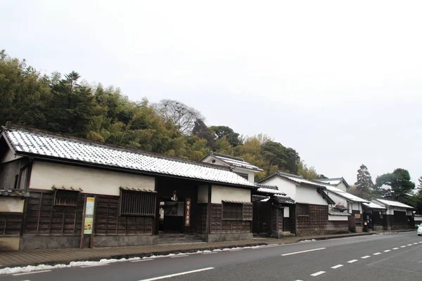 Улица Шиоми Навате Городок Крепость Матсуэ Шимане Япония — стоковое фото