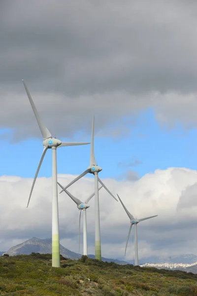 Windmills Spain Wind Energy Wind Turbine Wind Generator Power — Stock Photo, Image