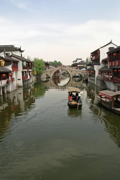 Stare Miasto Qibao Szanghaju — Zdjęcie stockowe