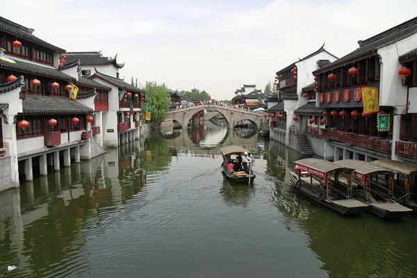 Stare Miasto Qibao Szanghaju — Zdjęcie stockowe
