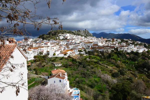 Ronda Een Bergtop Stad Spains Malaga Provincie Die Dramatisch Boven — Stockfoto