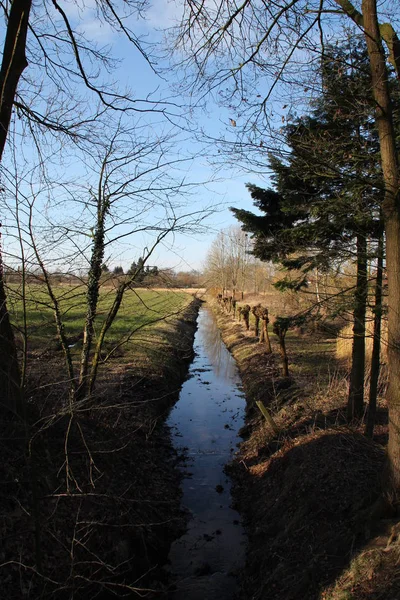 Belle Vue Sur Les Paysages Fluviaux — Photo