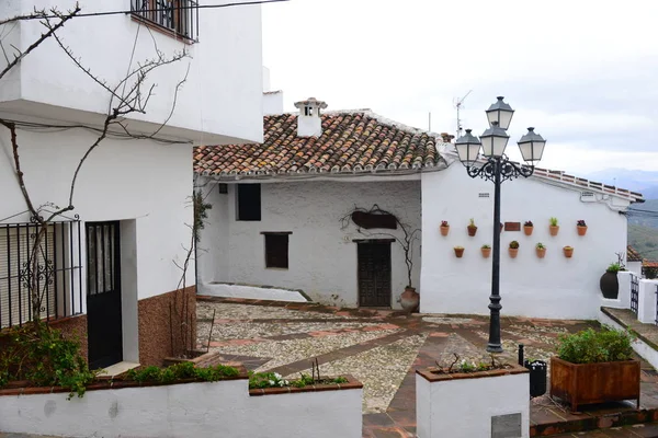 Casas Fachadas Benarraba Costa Del Sol Dolor — Foto de Stock