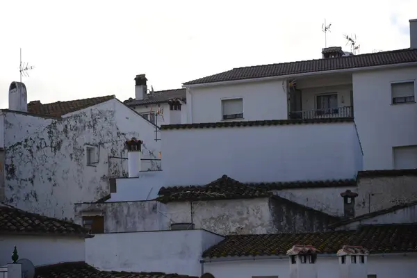 Domy Fasady Benarraba Costa Del Sol Hiszpania — Zdjęcie stockowe