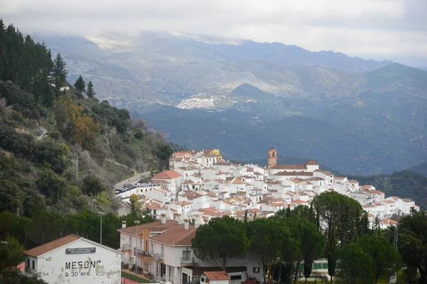 Ronda Malaga Nın Spains Bölgesinde Derin Bir Boğazın Üzerinde Geçen — Stok fotoğraf