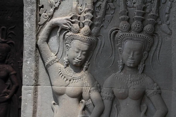 Devata Image Angkor Wat — Stock Photo, Image