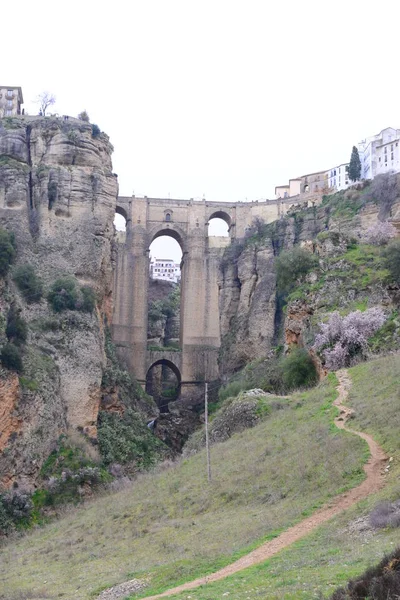 Oude Brug Stad Toledo Spanje — Stockfoto