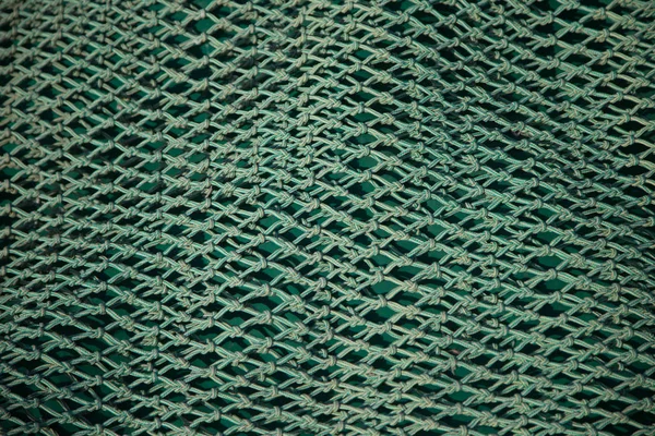 Gebrauchte Industrielle Seile See Mit Fischernetzen — Stockfoto