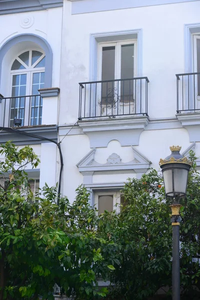 Vistas Cidade Fachadas Casa Jerez Frontera Espanha — Fotografia de Stock