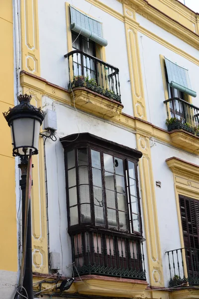 Pemandangan Kota Dinding Rumah Jerez Frontera Spain — Stok Foto