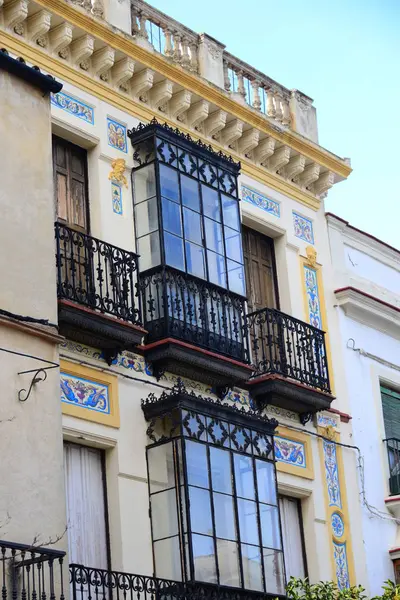 Uitzicht Stad Huismuren Jerez Frontera Spanje — Stockfoto