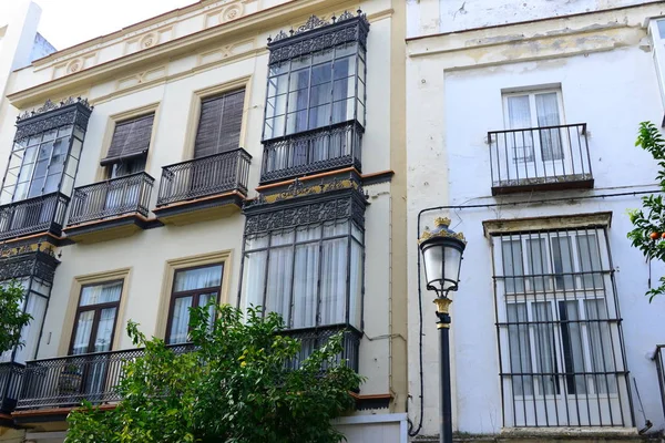 City Views House Facades Jerez Frontera Spain — Stock Photo, Image