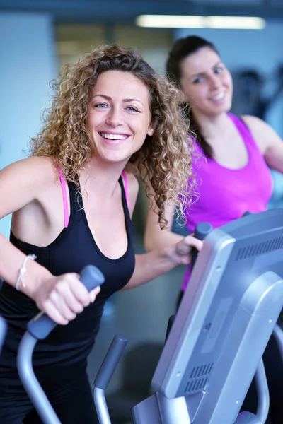 Deporte Fitness Estilo Vida Tecnología Concepto Personas Mujer Sonriente Haciendo — Foto de Stock