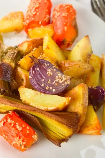 Vegetarisk Mat Selektivt Fokus — Stockfoto