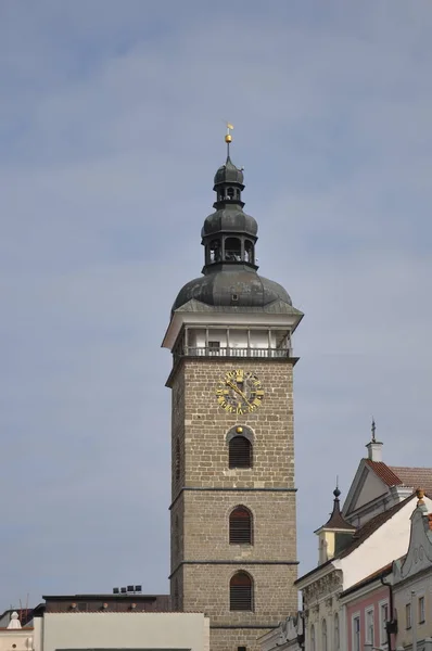 Budweis České Budějovice Česká Republika Městská Věž — Stock fotografie