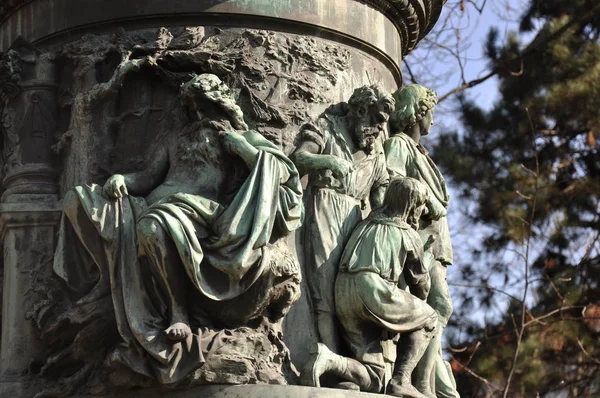 Άγαλμα Adalbert Lanna Budweis — Φωτογραφία Αρχείου