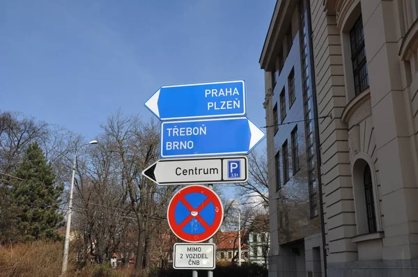 Verkeersbord Tsjechische Republiek — Stockfoto