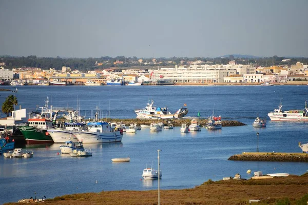 Vista Del Puerto Soleado Día Verano — Foto de Stock