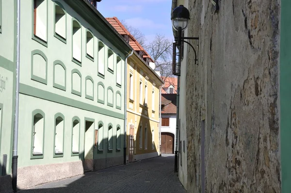 Исторический Центр Чешского Города — стоковое фото