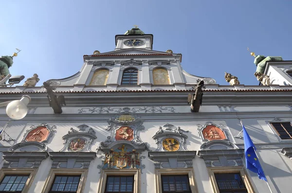 Town Hall Old Town Budweis — Stock Photo, Image