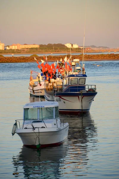 Рыбацкие Лодки Гавани — стоковое фото