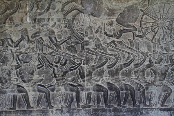 Ανακούφιση Στο Angkor Wat — Φωτογραφία Αρχείου
