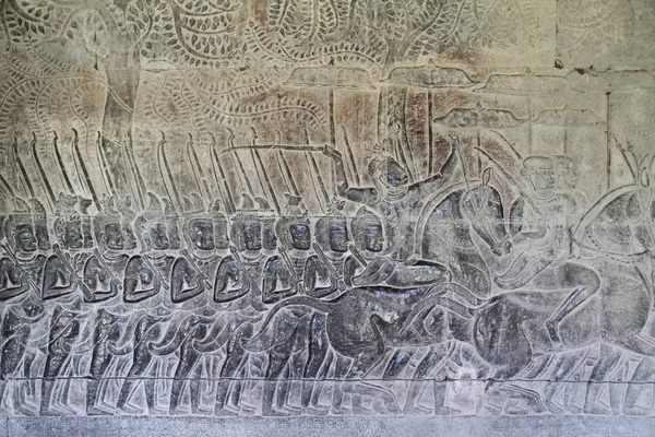 Ανακούφιση Στο Angkor Wat — Φωτογραφία Αρχείου