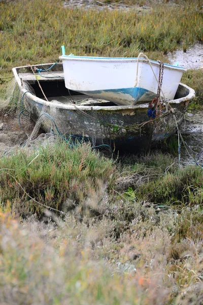 Oude Vissersboot Het Strand — Stockfoto
