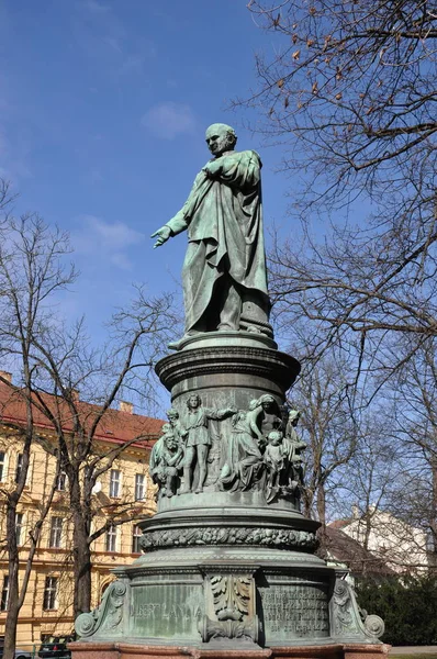 Statue Adalbert Lanna Budweis — Stockfoto