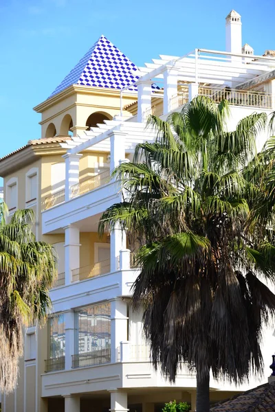 Stadtansichten Häuserfassaden Ayamonte Isla Canela Spanische Stadt Provinz Huelva Der — Stockfoto