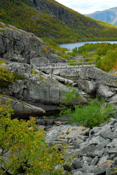 Noruega Sobre Paisagem Natural Fundo — Fotografia de Stock