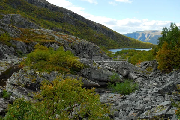 Noruega Sobre Paisagem Natural Fundo — Fotografia de Stock