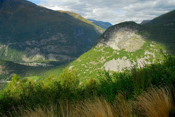 Norwegia Tle Krajobrazu — Zdjęcie stockowe