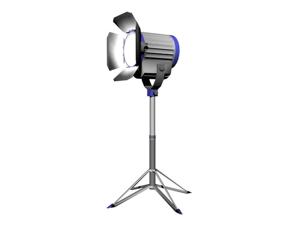 Studio Lighting Camera Isolated White Background — Stock Photo, Image