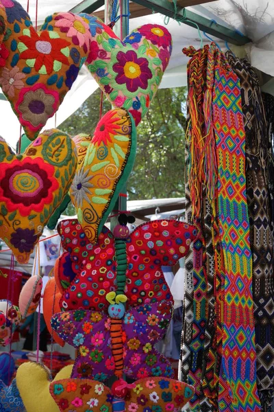 Colorful Handicrafts San Cristobal — Stock Photo, Image