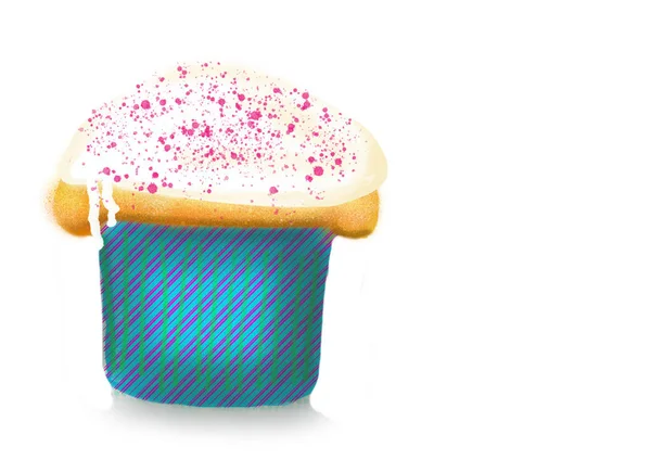 Gustoso Cupcake Sfondo Primo Piano — Foto Stock