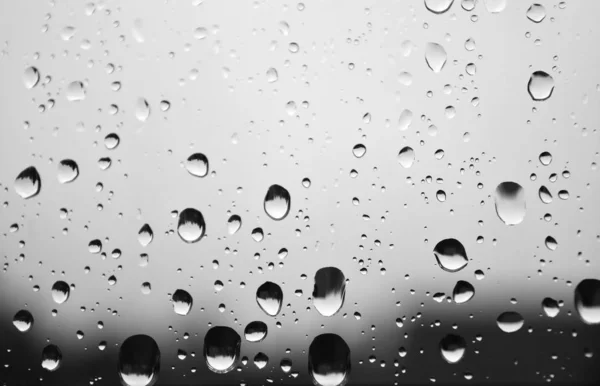 Σταγόνες Βροχής Στο Παράθυρο — Φωτογραφία Αρχείου