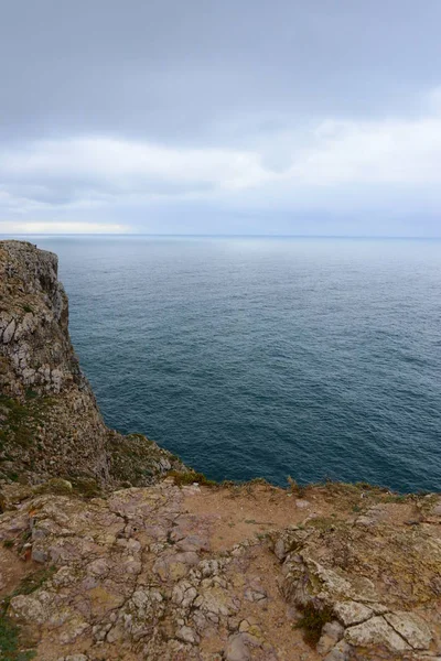 Portugal Cabo San Vicente Fyr Lantligt Slut — Stockfoto