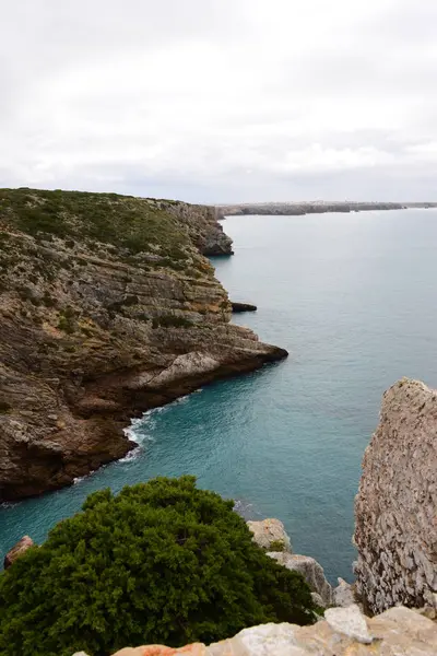 Portugal Cabo San Vicente Маяк Landesende — стокове фото