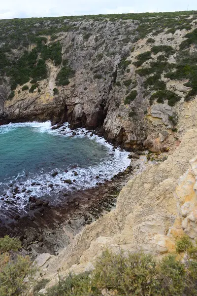 Portugal Cabo San Vicente Latarnia Morska Koniec Kraju — Zdjęcie stockowe