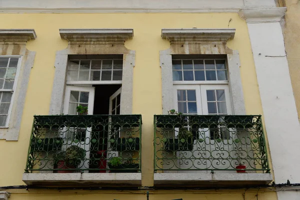 Huizen Verstoringen Faro Portugal — Stockfoto