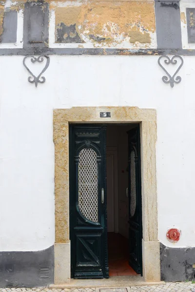 Casa Facciate Cicogne Faro Portugal — Foto Stock